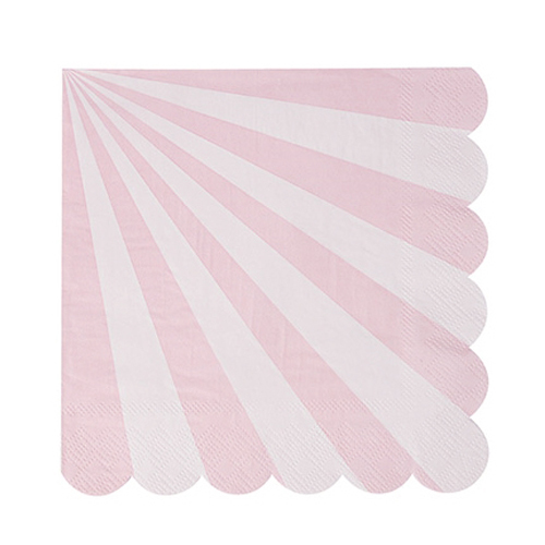 Toot Sweet Dusty Pink Striped Small Napkin