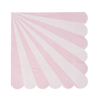 Toot Sweet Dusty Pink Striped Small Napkin