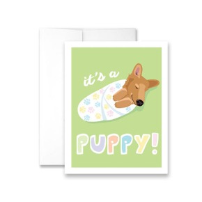 It&#039;s a Puppy! Greeting Card