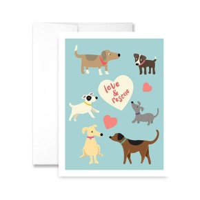 Love &amp; Rescue Greeting Card