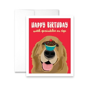 Happy Birthday with Sprinkles on Top Greeting Card